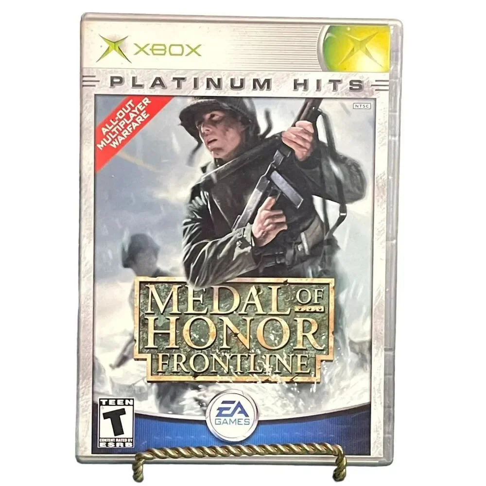 Medal of Honor: Frontline (XBOX) TESTED Complete Case Disc Book Video Game